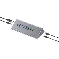 Conceptronic HUBBIES18G hub de interfaz USB 3.2 Gen 1 (3.1 Gen 1) Type-B 5000 Mbit/s Gris
