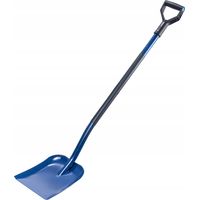 Pala da sabbia in acciaio KADAX con manico leggero - Pala con manico a D - Pala da giardino per sabbia, ghiaia, terra, pala da giardino (metallo, blu)