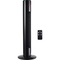 Ventilador de torre oscilante de 70° con control remoto – 3 modos, 3 velocidades – Temporizador – 32 x 32 x 96 cm – Negro
