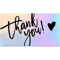 50pcs Cartes de remerciement pour commande, cartes professionnelles de remerciement, cartes de gratitude pour petites entreprises, shopping remerciement carte d'appréciation - L5