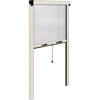 Moustiquaire IRS-CE aluminium ivoire 140x250 cm verticale pour balcons balcons