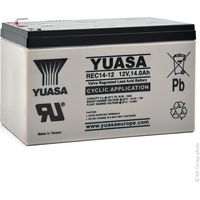 Yuasa - Batterie plomb AGM YUASA REC14-12 12V 14Ah F6.35