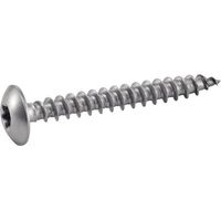 100 Vis de Pentures Tête Cylindrique Large Six Lobes 7 x 30 mm - Inox A4 - D-Work