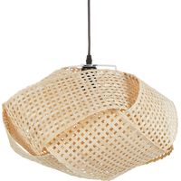 Lampe Suspendue Contemporaine en Bambou Tissé Naturel Luminaire Halil