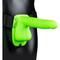 Autsch Im Dunkeln leuchtender Strap-On mit anatomischer Basis, 21 cm
