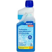 Bouteille doseuse Désinfectant Poolsan sans chlore piscine 1L