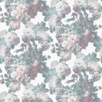 Erismann Elle White Bouquet Glitter Floral Vinyl Wallpaper Modern Paste The Wall