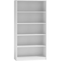 CDF Bücherregal R80 Farbe: weiß Breite: 80 Zentimeter Für Wohnzimmer, Büro und Arbeitszimmer Regal für Bücher und Spielzeug Ideal für Kinderzimmer, Teenager, Jugendzimmer