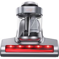 Aspirateur Matelas Intelligent JIGOO J300 Pro 550W - Anti-Acariens Sans Sac 14KPa Gris, Stérilisation UV 800 mW et Air Chaud 60°C, Capacité 0.5L