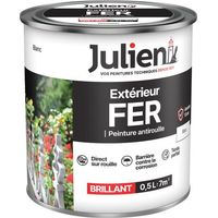 Julien-Fer Anti-Rost-Farbe Weiß 0,5 l - Julien