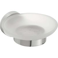Sapho X-Round - Portasaponetta con attacco, vetro/cromo XR803