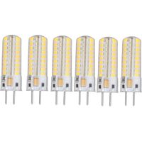 6Pcs GY6.35 Ampoule LED 7W AC DC12V 700lm 72 LEDs 360 Degrés LED Ampoule de Mas pour Lampes Suspendues Plafonniers Lumière Chaude (2700K-3000K)