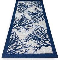 TAPIS antidérapant Mare MARINO Coralli Blu Made in Italy Cm. 55x115