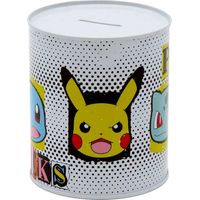Pokémon Rocks Médianna Tirelire blanche métal 10x10x12 cm