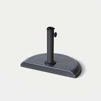 HDPE- und Beton-Halbmond-Sonnenschirmständer