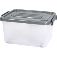 Boîte de Rangement - JE CHERCHE UNE IDEE - Transparente - Sur Roulettes - 17 L