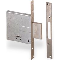 Serratura da infilare a 4 mandate doppia mappa per infissi in legno CISA 57010 - 50 mm