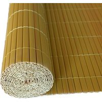 Sichtschutzmatte Sichtschutzzaun Sichtschutz Windschutz PVC Zaun Balkon Garten Bambus / 1,40 x 5 m