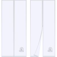 Door Seal, Portable Air Conditioning Door Seal, with Sewn Pipe Extension, Air Conditioning Seal with Zip (90 x 210 cm)