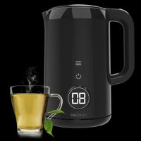 Cecotec – Bouilloire électrique 1,7 L – Écran tactile 7 niveaux de température – 2200 W avec maintien au chaud – Acier inoxydable