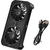 Ventilateur de refroidissement USB silencieux haute vitesse double 140 mm avec commutateurs 1 touche pour routeur, ordinateur portable, support de bureau