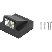 Ortviai Applique murale LED étanche IP67 3 W pour extérieur – blanc, aluminium, 90-265 V