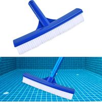 1 Tête De Brosse Piscine, Poils Pvc Robustes, Manche Plastique Durable, Pour Murs Et Sols Carrelés