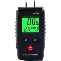 Moisture tester, pen-type moisture detector with 3 modes, LCD display with green backlight, mold detector for wood and building materials. Moisture detector