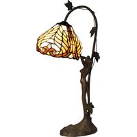 Lampe de table Tiffany pied figure Dalí Série D-20cm lumière directe