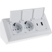 Presa chilitec 250V 16A USB-A e USB-C