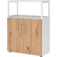 bümö flexi Aktenschrank mittel abschließbar mit Regal