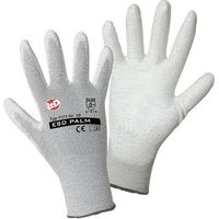 GANTS DE PROTECTION L+D WORKY 1171-9 NYLON CARBONE AVEC REVÊTEMENT PU EN 388 RISQUES MECANIQUES 4131 + EN 1149-1 TAILLE 9 (L)
