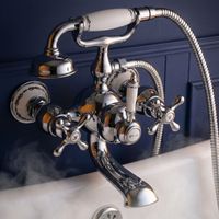 Robinet de baignoire PaulGurkes Nostalgie Retro Style Campagne avec Douche en Céramique
