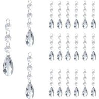 Perles de Cristal 24Pcs Decoration Noel Sapin de Noel Decoration Noel Interieur Deco Noel Interieur Décoration Noel Intérieur Decoration Sapin Noel Decoration Interieur pour Sapins de Noël