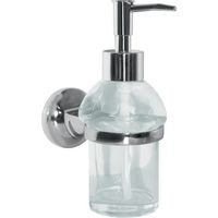 distributeur de savon à fixer Verre & Acier chromé LAGUNE Transparent Spirella