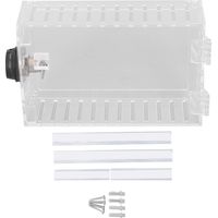 Thermostat Lock Box Tamperproof Anti Damage Clear Acrylic Thermostat Wall Guard with Combination Lock for 7x4.5in