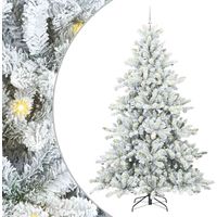 vidaXL Sapin de Noël Artificiel à Branches Articulées Blanc 240 cm