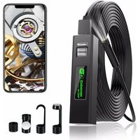 Caméra endoscope WiFi 5m – Résolution 1200P HD – Sonde étanche IP68 avec 8 lumières LED – Compatible Android/iOS/Windows/Mac