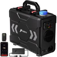 8KW Diesel Luftheizung, 220-240V AC & 12/24V DC Standheizung, Bluetooth App, EU Adapter, 6L Tank, Auto Start/Stop, Plateau-Modus
