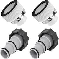 2 Adaptateurs Tuyau Piscine – Pour Intex, Adaptateur Pompe