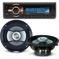 Pack sono voiture Autoradio bluetooth RMD046BT-2 4X75W + 2 haut parleurs 13cm 100W