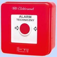 Elektromet Interruptor de alarma rojo 115x115x66 mm