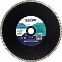 Disco de diamante EDELCO para gres 200x25 mm, ideal para cortes precisos.