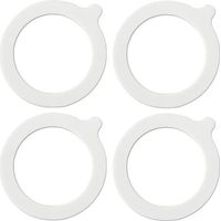 CCYKXA Set of 4 silicone sealing rings, airtight replacement seals for glass jars, food storage, inner diameter 69 mm, outer diameter 93 mm