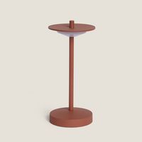 Lampe à Poser LED Portable Extérieure Métal avec Batterie Rechargeable Estepona Terre cuite