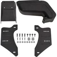 Reposabrazos universal para coche ABS negro 14x30x(32-48,5) cm vidaXL