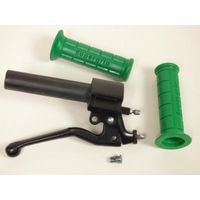 Gasgriff Metalmena für Moped MBK 50 41 Gashebel + grüner Griff,