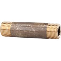 Riegler Rohrdoppelnippel, G 3/4, Länge 150 mm, Messing blank