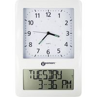 Geemarc VISO50WHVDE Radiocontrollato Orologio da parete Bianco