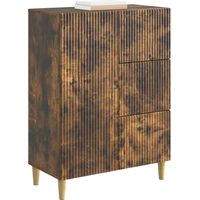Sideboard/Anrichte/Buffet Geräucherte Eiche 66 x 34,5 x 90 cm Holzwerkstoff LXWW435394